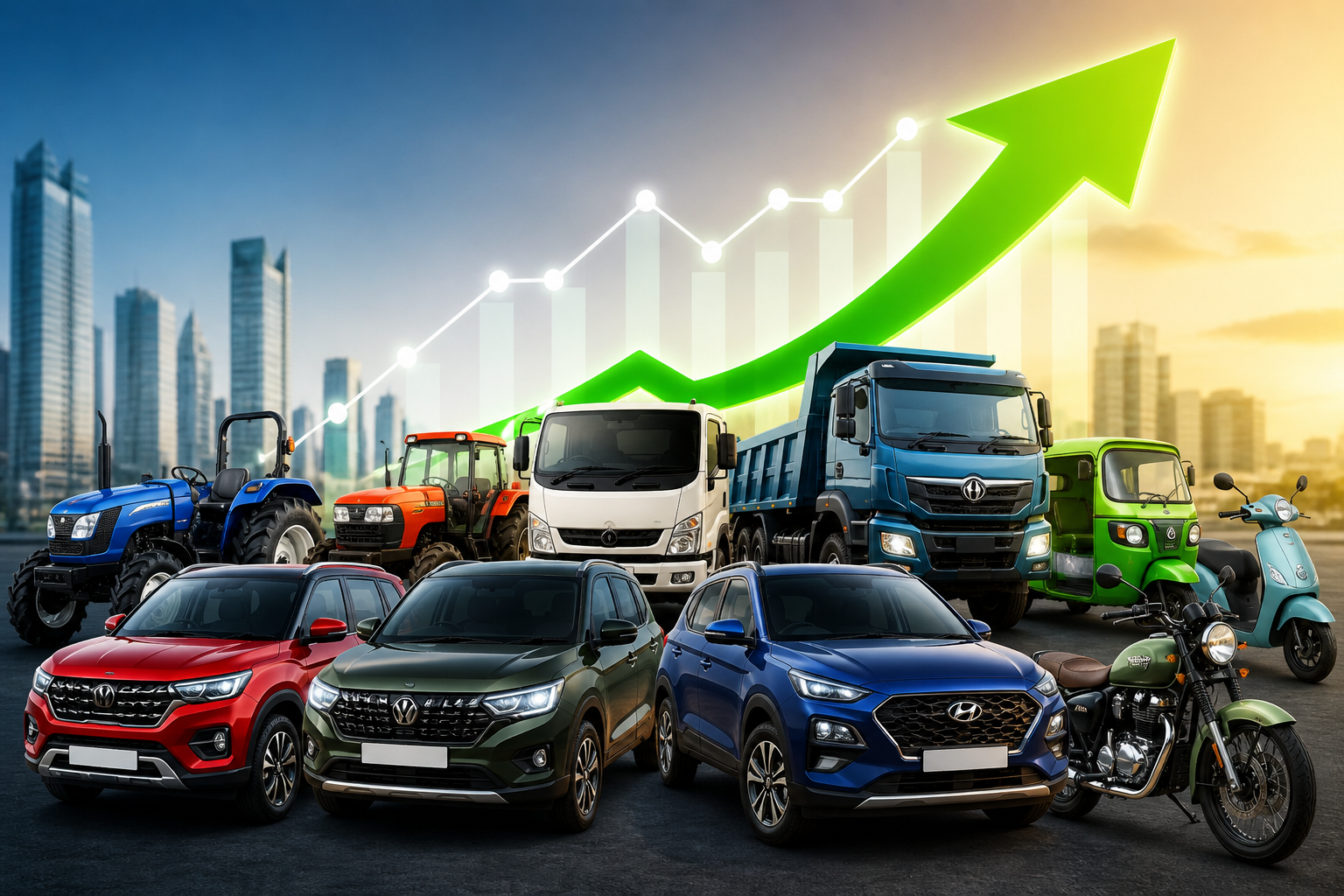 April 2026 Auto Sales Round-Up: M&M, Hyundai, Royal Enfield, Tata Motors CV, Ola Electric and Others Report Strong Growth