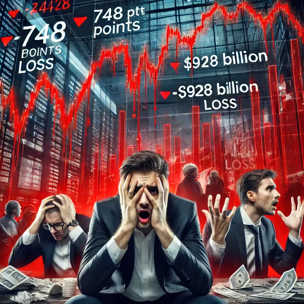 Wall Street Tumbles As Economic Fears Trigger Market Meltdown; Investors Lost $928 Billion!