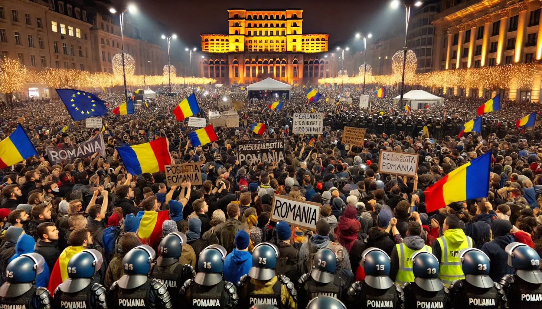 Political Turmoil in Romania: Presidential Front-Runner Călin Georgescu Banned, Protests Erupt Nationwide