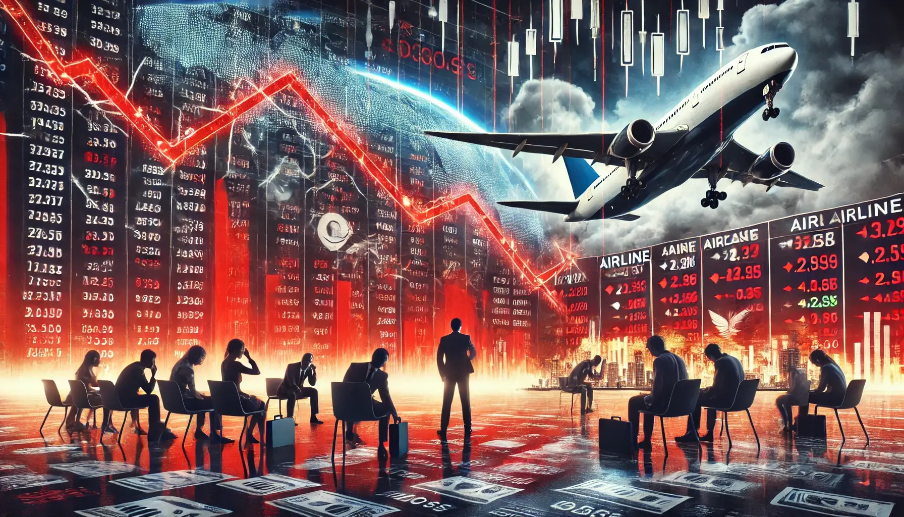 U.S. Airline Stocks Plummet as Government Travel Declines Amid Spending Cuts