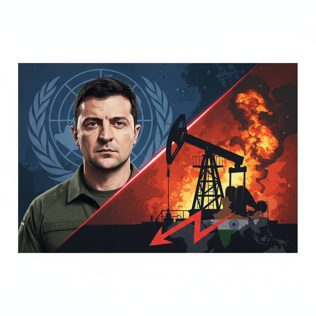 Zelensky Blames India at UNGA: Oil Purchases Funding Russia’s War, Sparks Global Backlash