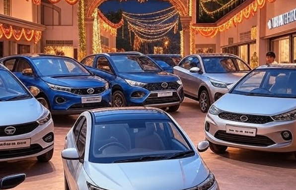 Navratri 2025 and GST 2.0 Spark Record Car Sales: Maruti, Hyundai, Tata Deliver 50,000+ Vehicles on Day 1